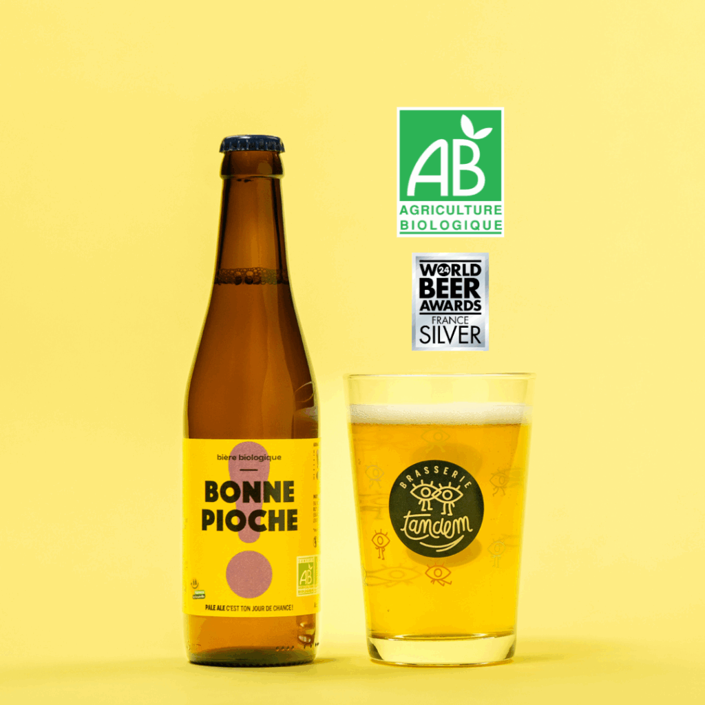 Bonne Pioche - AB bio, brasserie Tandem, bière blonde