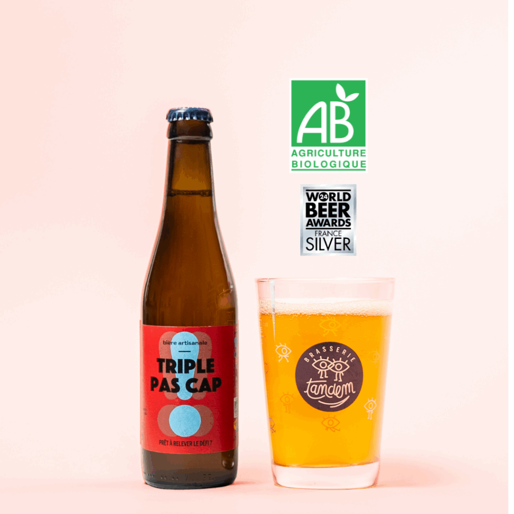 Pas Cap - AB bio, brasserie Tandem, bière triple