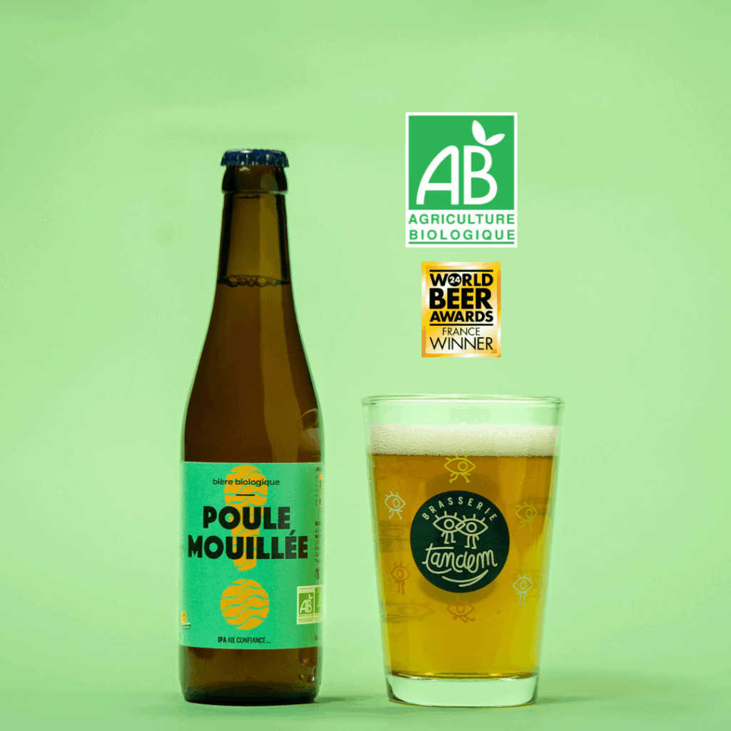 Pouke Mouillée - AB bio, brasserie Tandem, bière IPA